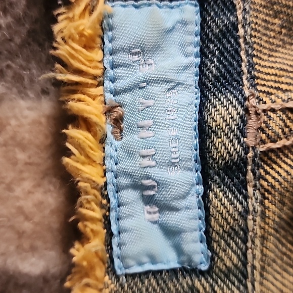 🔴 🔚🔜 SALE Bunnys 🐰 Y2K Acid Wash Straight Leg Thick Denim Jeans. - Picture 4 of 12